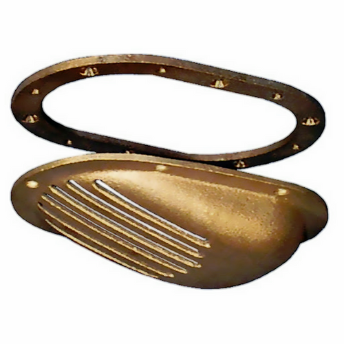 SC-1000 GROCO Bronze Clam Shell Style Hull Strainer WITH Mount Ring for Up To 1" Thru Hull