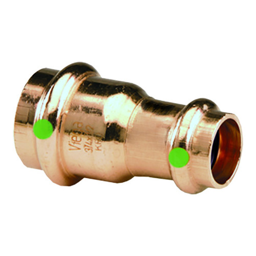 15588 Viega ProPress 1-1/2" x 1" Copper Reducer - Double Press Connection - Smart Connect Technology