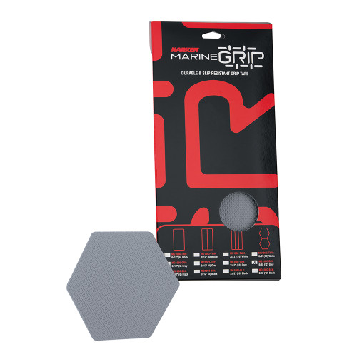 MG10HC-GRY Harken Marine Grip Tape - Honeycomb - Grey - 12 Pieces