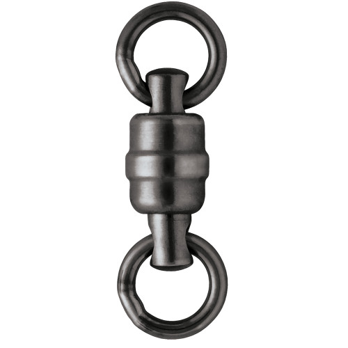 BSHBSWR#2 VMC BSHBSWR Black Stainless Steel Heavy-Duty Ball Bearing Swivel #2 - 160lb *3-Pack