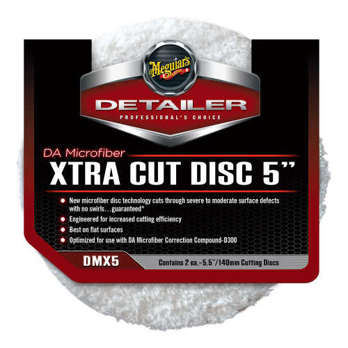 DMX5 Meguiar's DA Microfiber Xtra Cut Disc - 5" 2 Pack