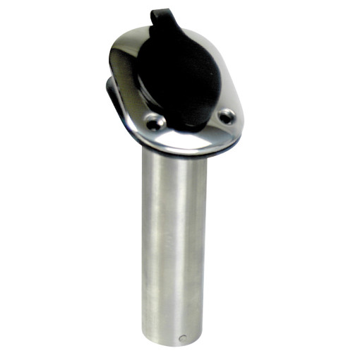 S-096B - Whitecap 30&#176; Flush Mount Rod Holder - 304 Stainless Steel - 9-1/4"