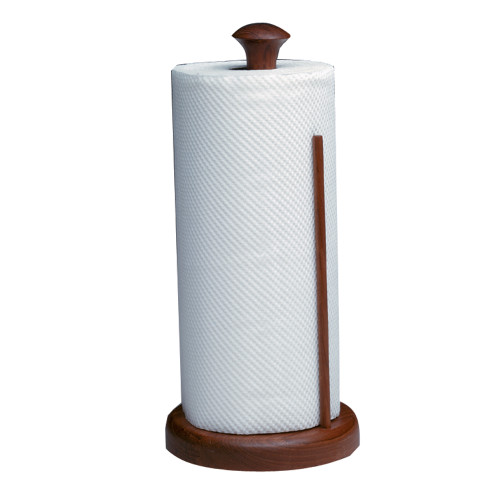62444 - Whitecap Teak Stand-Up Paper Towel Holder