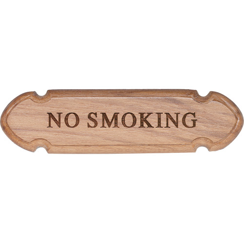 62672 - Whitecap Teak "No Smoking" Name Plate
