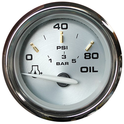 19002 - Faria Kronos 2" Oil Pressure Gauge - 80 PSI