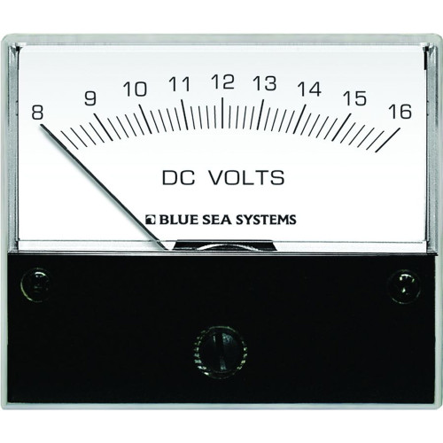 8003 - Blue Sea 8003 DC Analog Voltmeter - 2-3/4" Face, 8-16 Volts DC