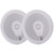 MA8506W - Poly-Planar 6" Titanium Series 3-Way Marine Speakers - (Pair)White