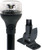 5558-P12A7 - Attwood LightArmor Plug-In All-Around Light - 12" Black Pole - Black Horizontal Composite Base w/Adapter