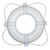 361 - Taylor Made Foam Ring Buoy - 24" - White w/White Rope