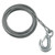 WC750 0100 - Fulton 7/32" x 50' Galvanized Winch Cable and Hook - 5,600 lbs. Breaking Strength