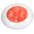 980507241 - Hella Marine Slim Line LED 'Enhanced Brightness' Round Courtesy Lamp - Red LED - White Plastic Bezel - 12V