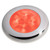 980507221 - Hella Marine Slim Line LED 'Enhanced Brightness' Round Courtesy Lamp - Red LED - Stainless Steel Bezel - 12V