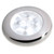 980500521 - Hella Marine Slim Line LED 'Enhanced Brightness' Round Courtesy Lamp - White LED - Stainless Steel Bezel - 12V