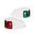 980620811 - Hella Marine NaviLED Deck Mount Port & Starboard Pair - 2nm - Colored Lens/White Housing