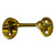 S-1401BC - Whitecap Cabin Door Hook - Polished Brass - 2"