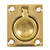 S-3360BC - Whitecap Flush Pull Ring - Polished Brass - 1-1/2" x 1-3/4"