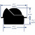 F-83W - Ritchie F-83W Voyager Compass - Flush Mount - Template