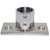 6194 - Whitecap &#8542;" O.D. 90&#176; 2-Hole Rectangle Base SS Rail Fitting