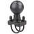 RAM-D-235-1U - RAM Mount Double U-Bolt Base w/D Size 2.25" Ball f/Rails 1.25" - 1.5" Diameter