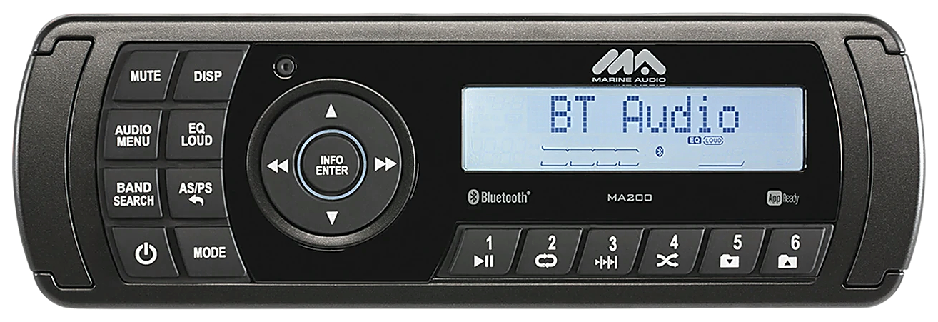 Marine Audio MA200 AM/FM/BT Waterproof Stereo