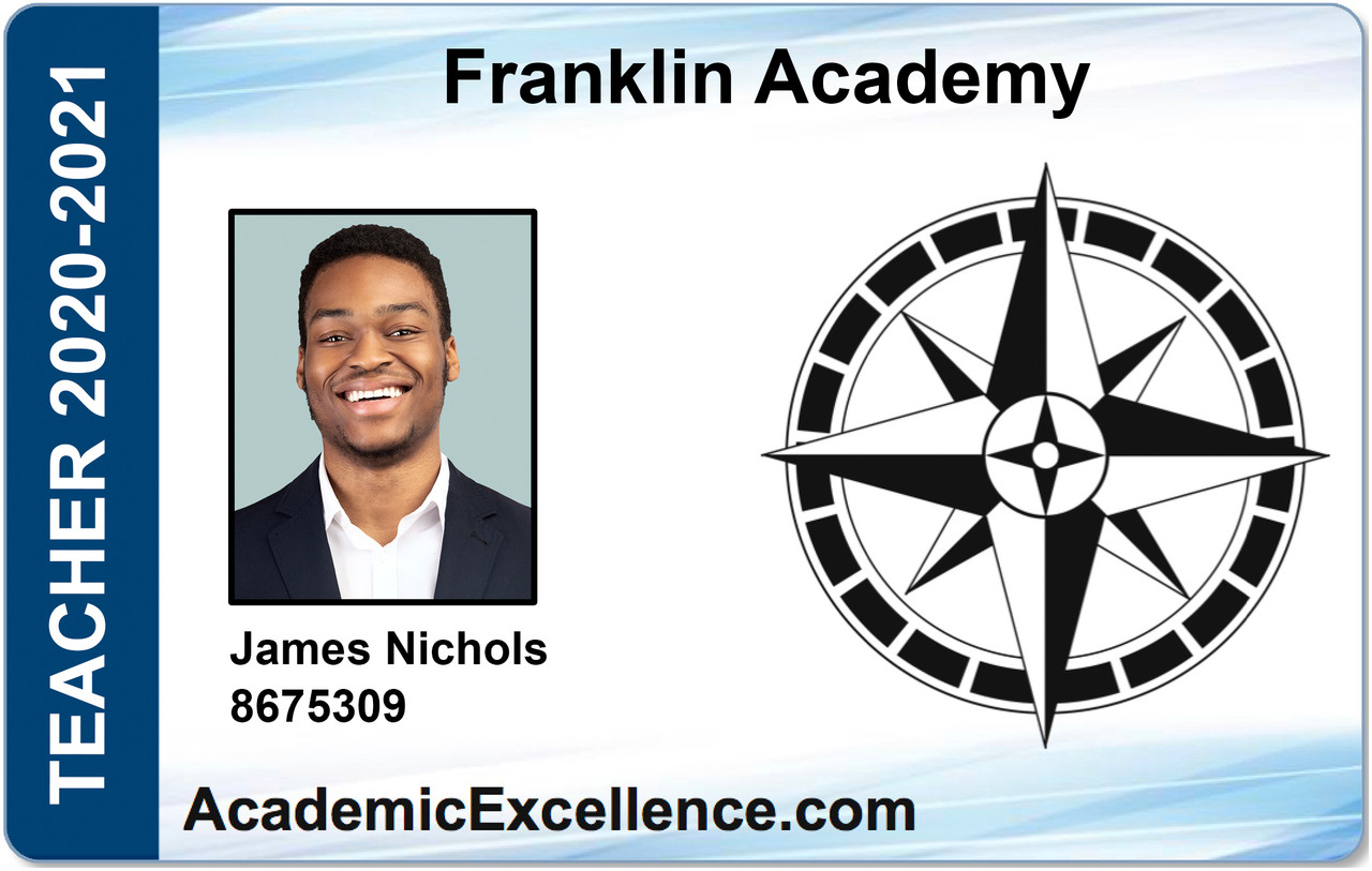 Teacher/Staff Custom High Quality Photo ID Card