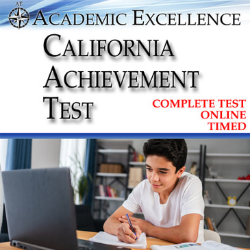 Complete ONLINE California Achievement Test: TIMED