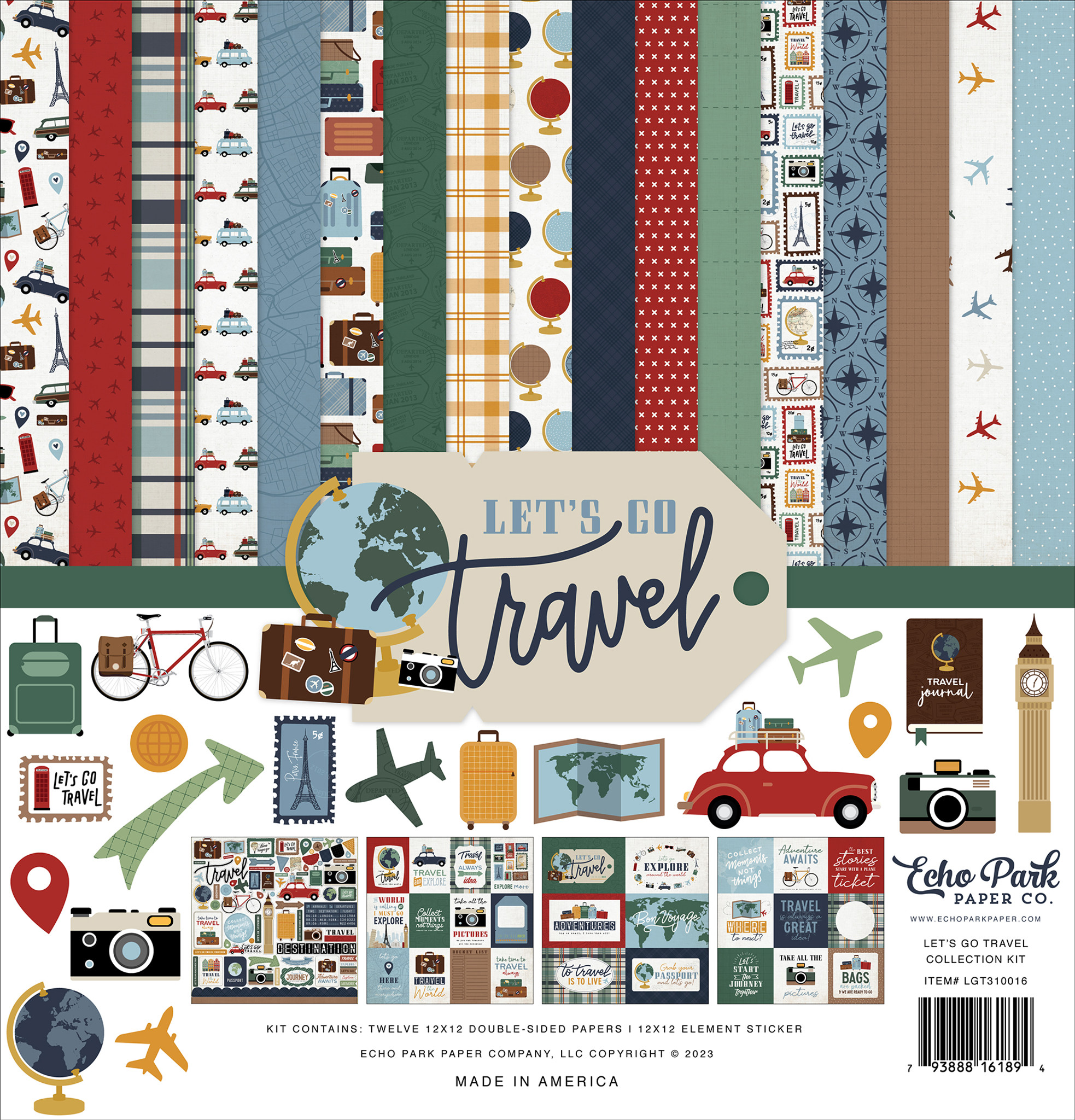 Travel the World - 6x6 Paper Pack