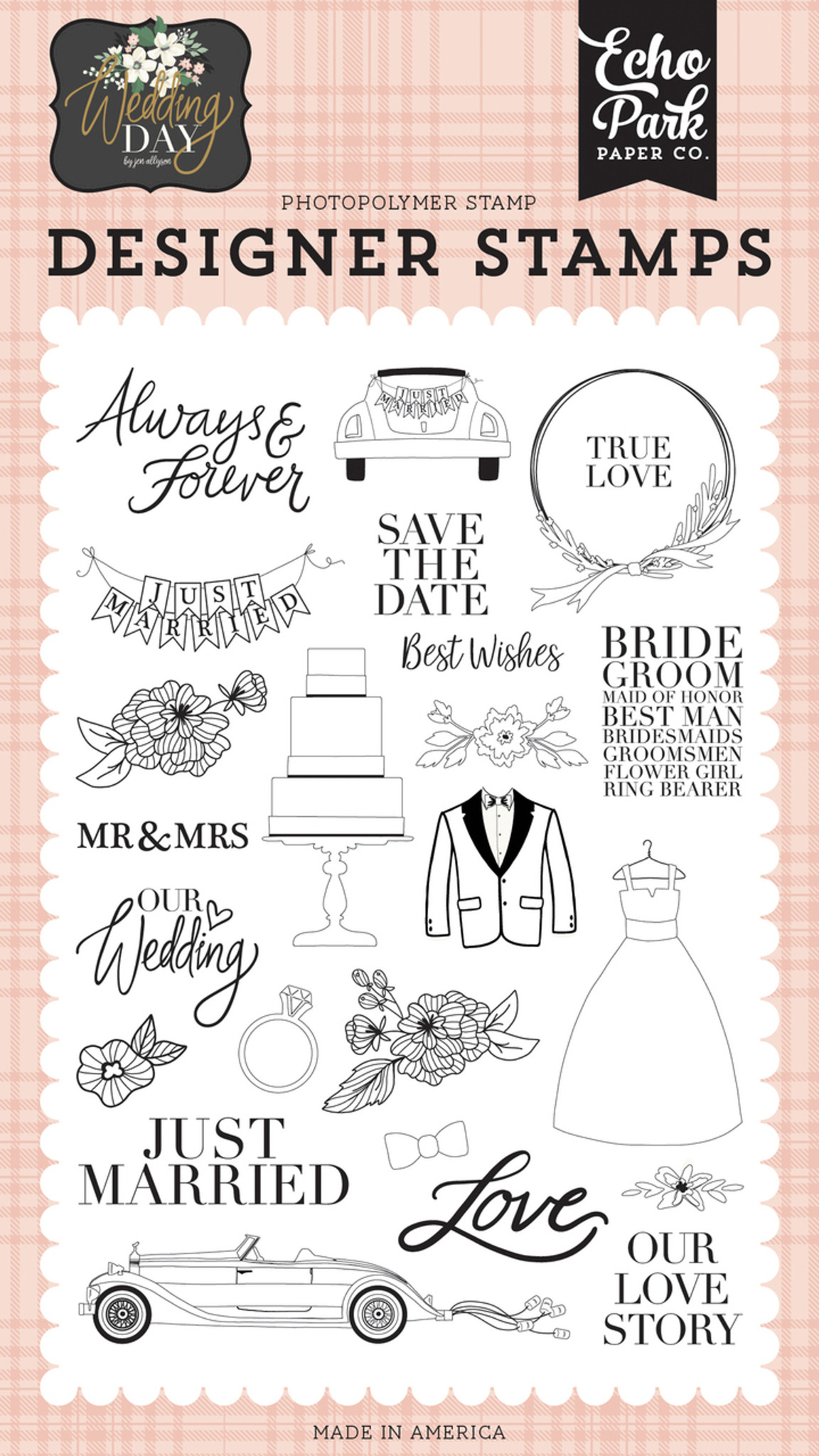 Wedding Day: Our Love Story Stamp Set - Echo Park Paper Co.