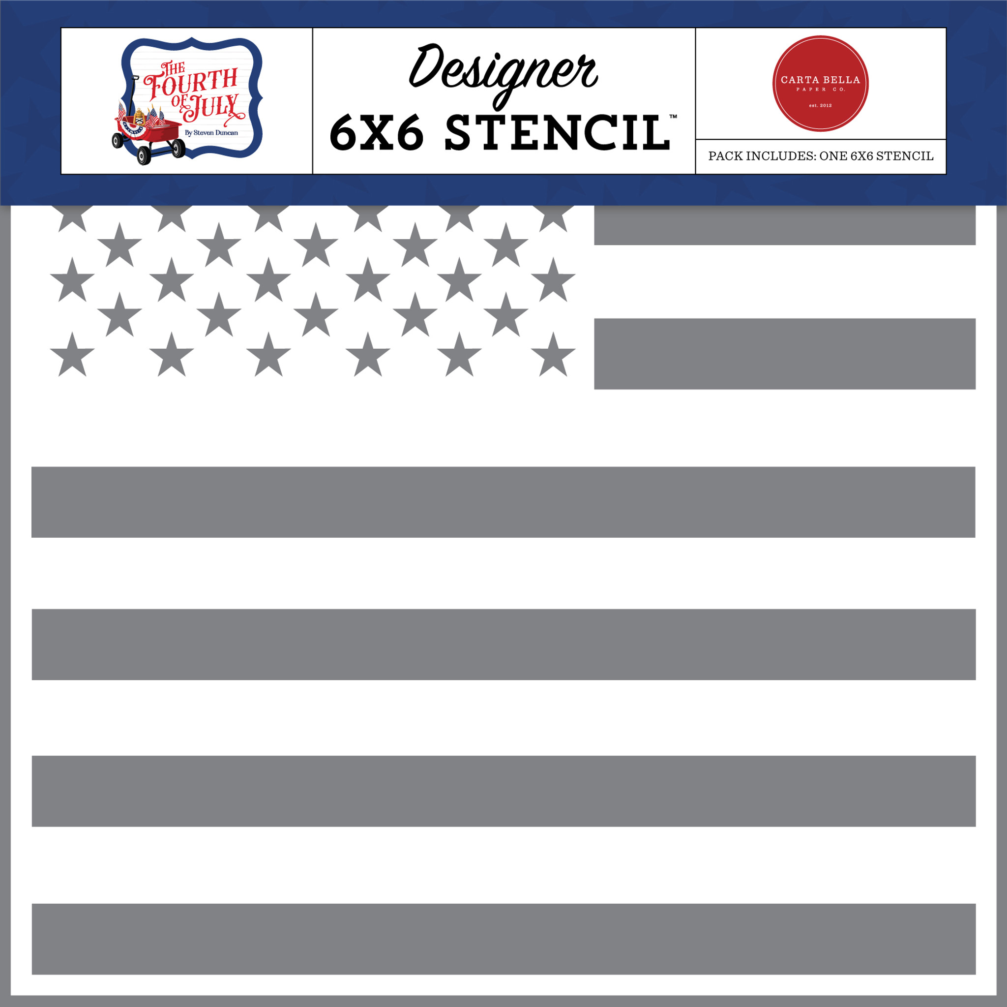 American Flag - Stencil