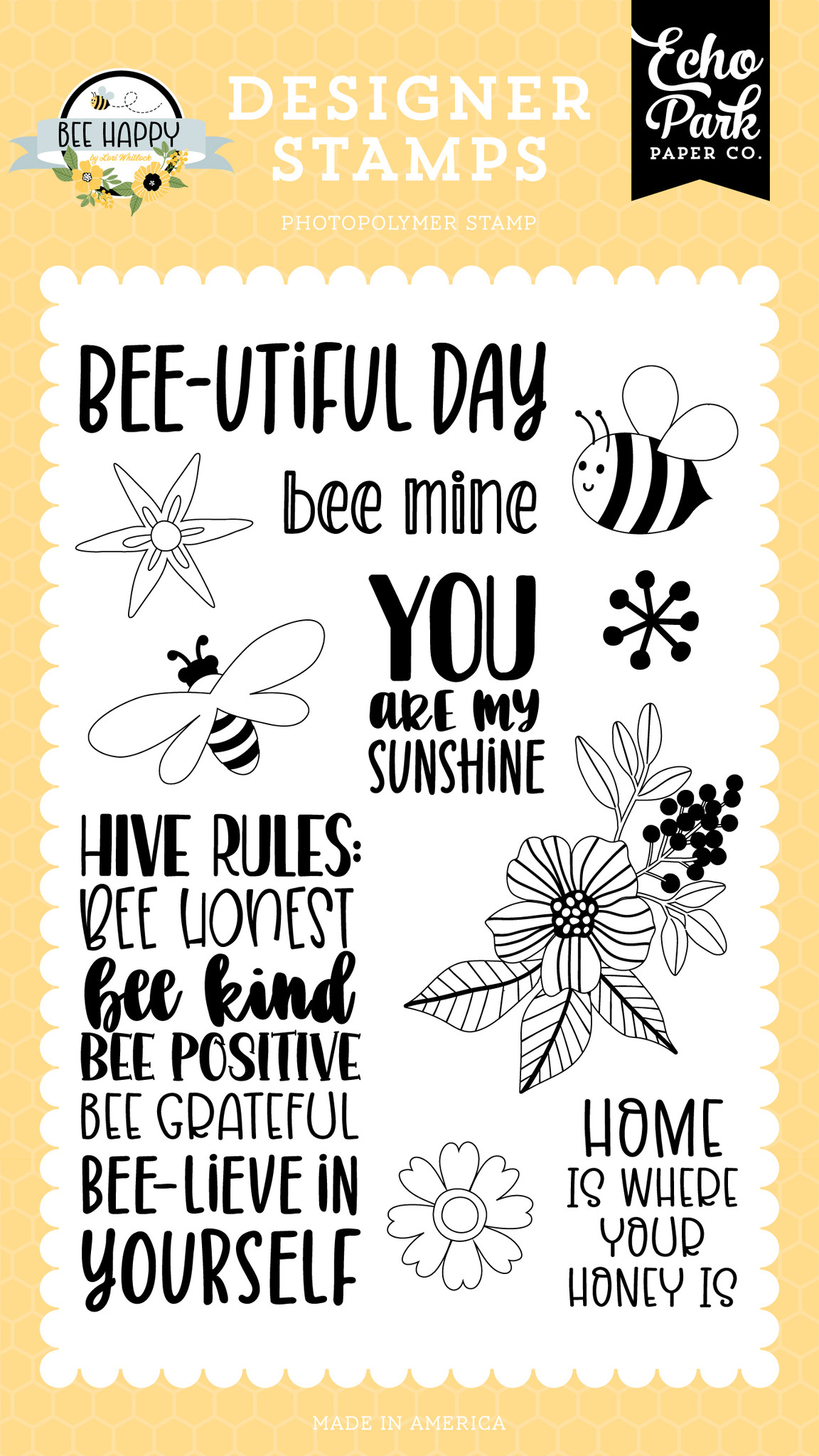 Bee Happy 6x6 Paper Pad