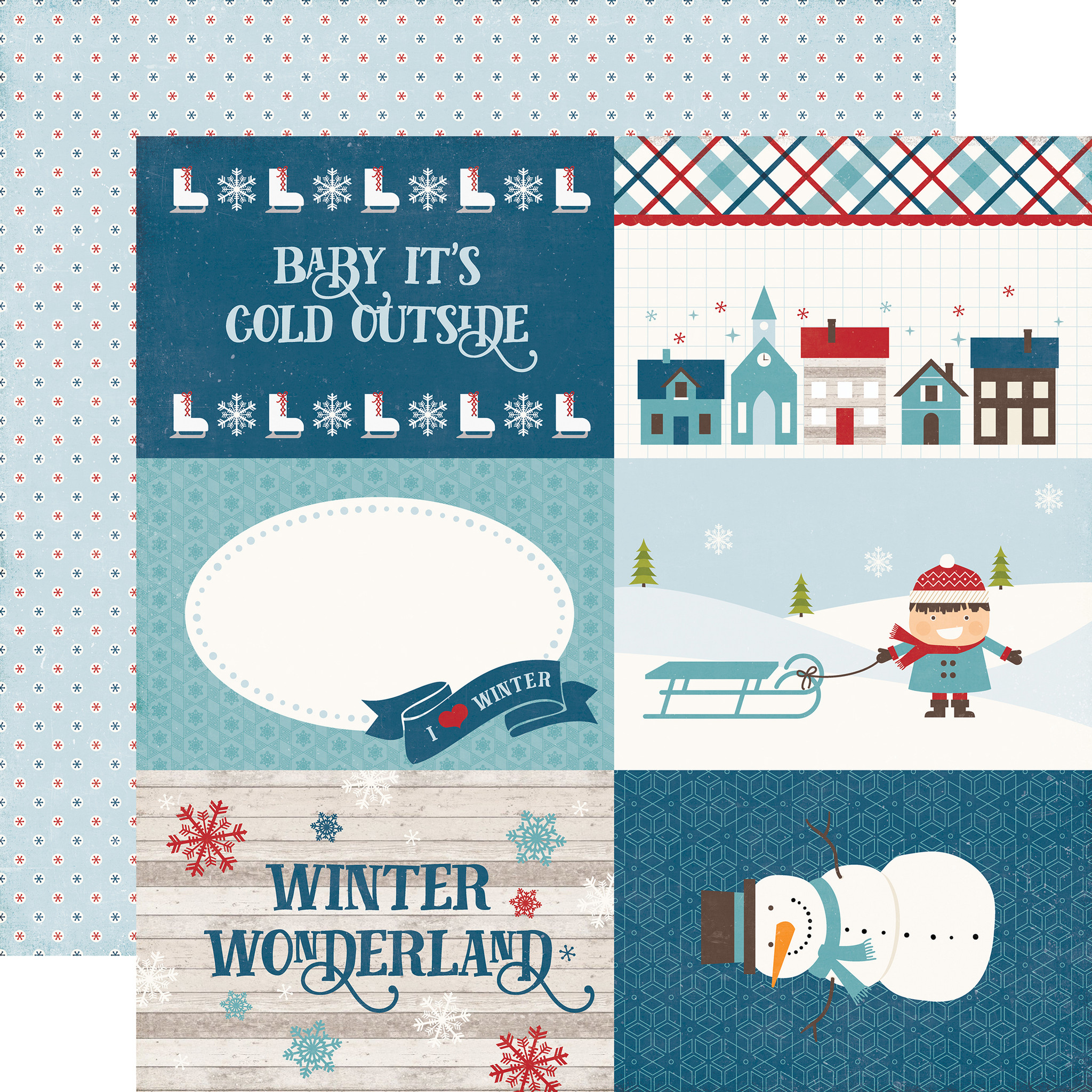 Christmas Time: 4x6 Journaling Cards 12x12 Patterned Paper