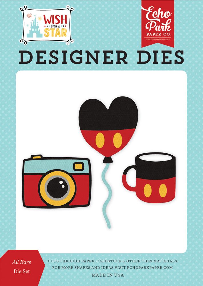Wish Upon A Star: All Ears Medium Die Set Echo Park Paper Co