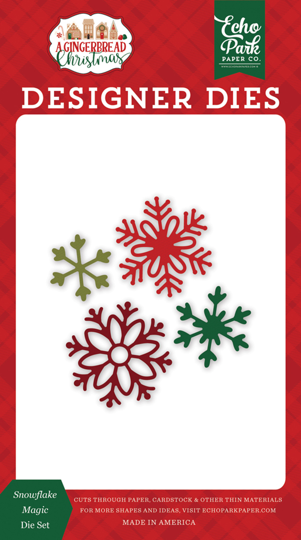 A Gingerbread Christmas: Snowflake Magic Small Die Set - Echo Park Paper Co