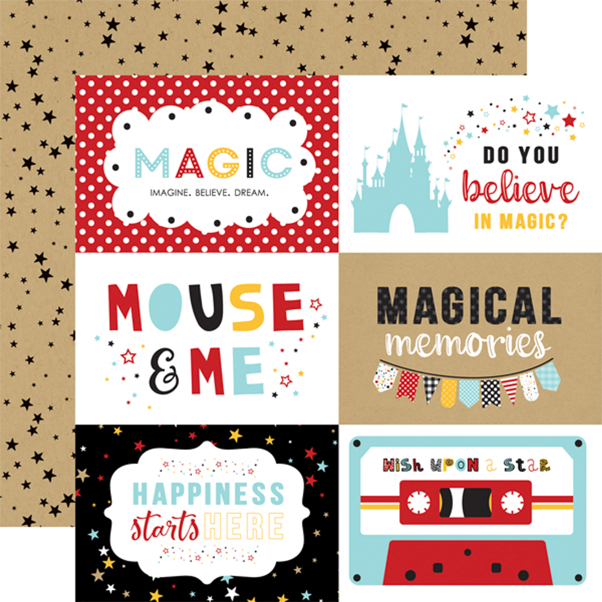 Magical Adventure 2: 6x4 Journaling Cards 12x12 Patterned Paper - Echo Park  Paper Co.