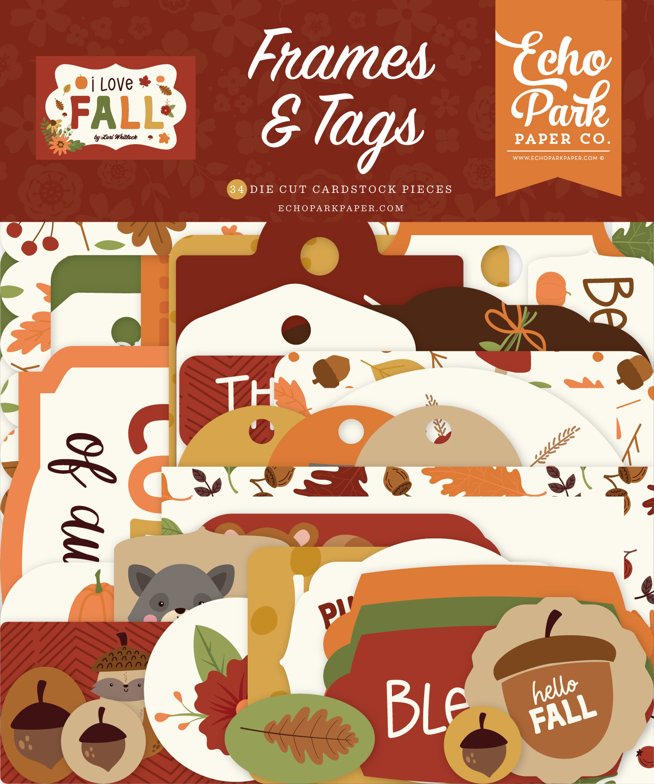I Love Fall Frames & Tags - Echo Park Paper Co