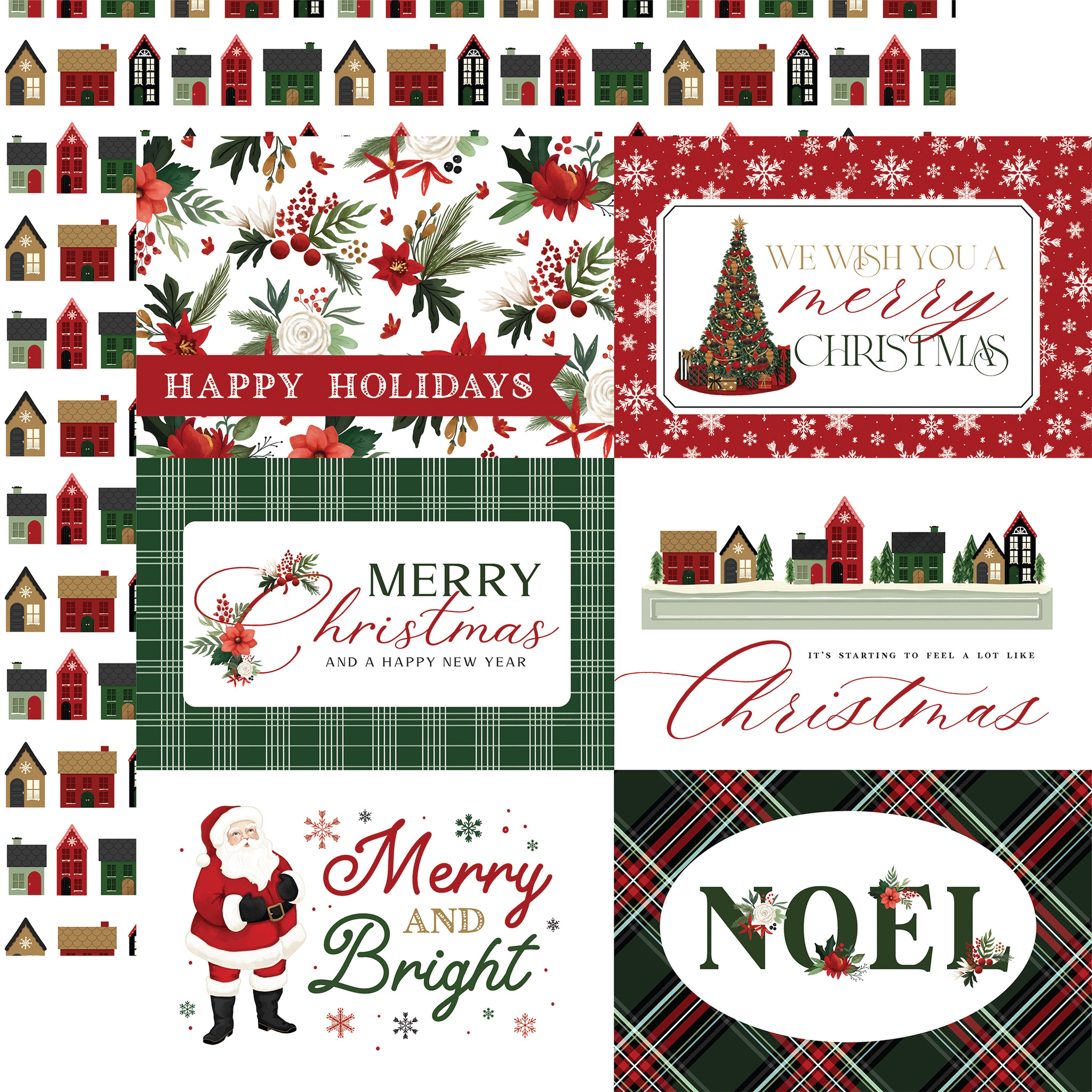 A Wonderful Christmas: Multi Journaling Cards 12x12 Patterned Paper - Echo  Park Paper Co.