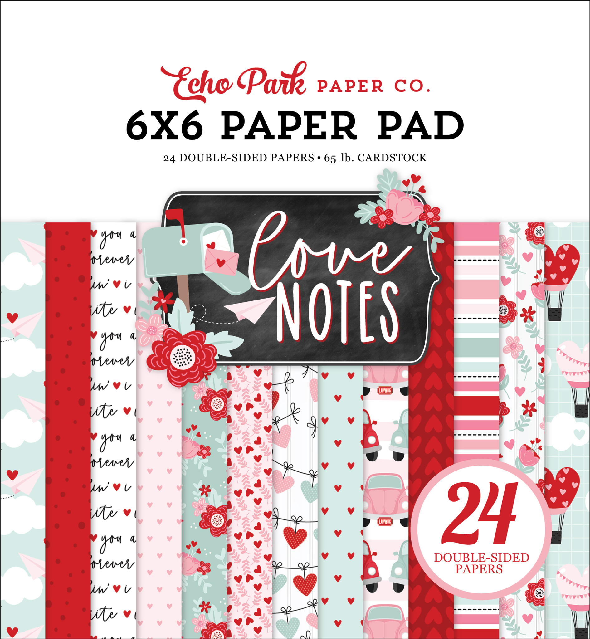 Love Notes 6x6 Paper Pad - Echo Park Paper Co.