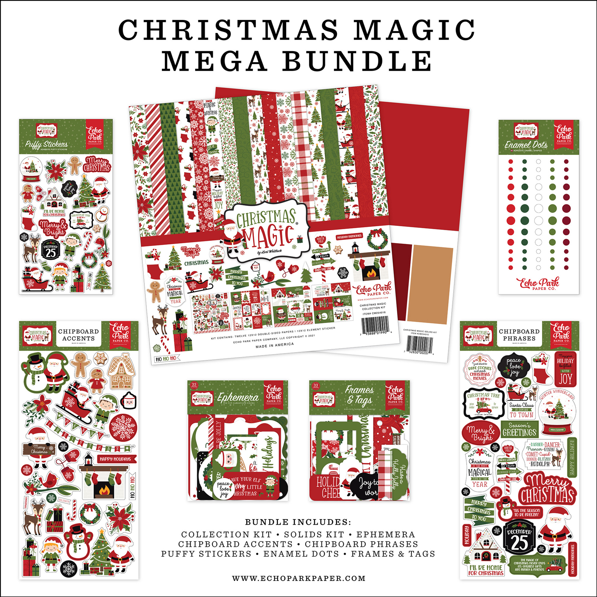 The Magic Of Christmas Puffy Stickers - Echo Park Paper Co.