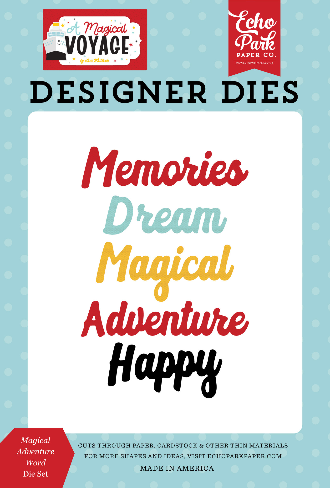 A Magical Voyage: Magical Adventure Word Large Die Set - Echo Park Paper Co