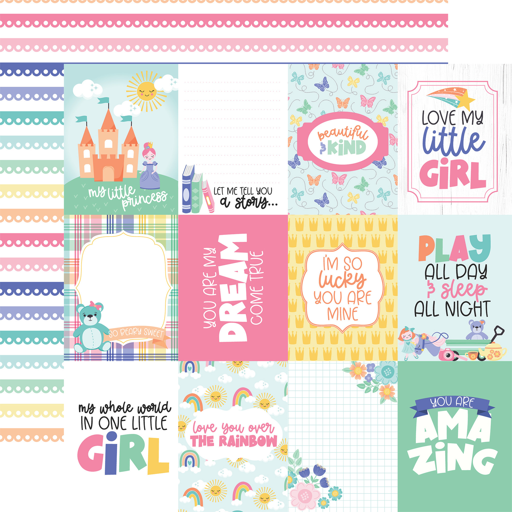 My Little Girl: 3x4 Journaling Cards - Echo Park Paper Co