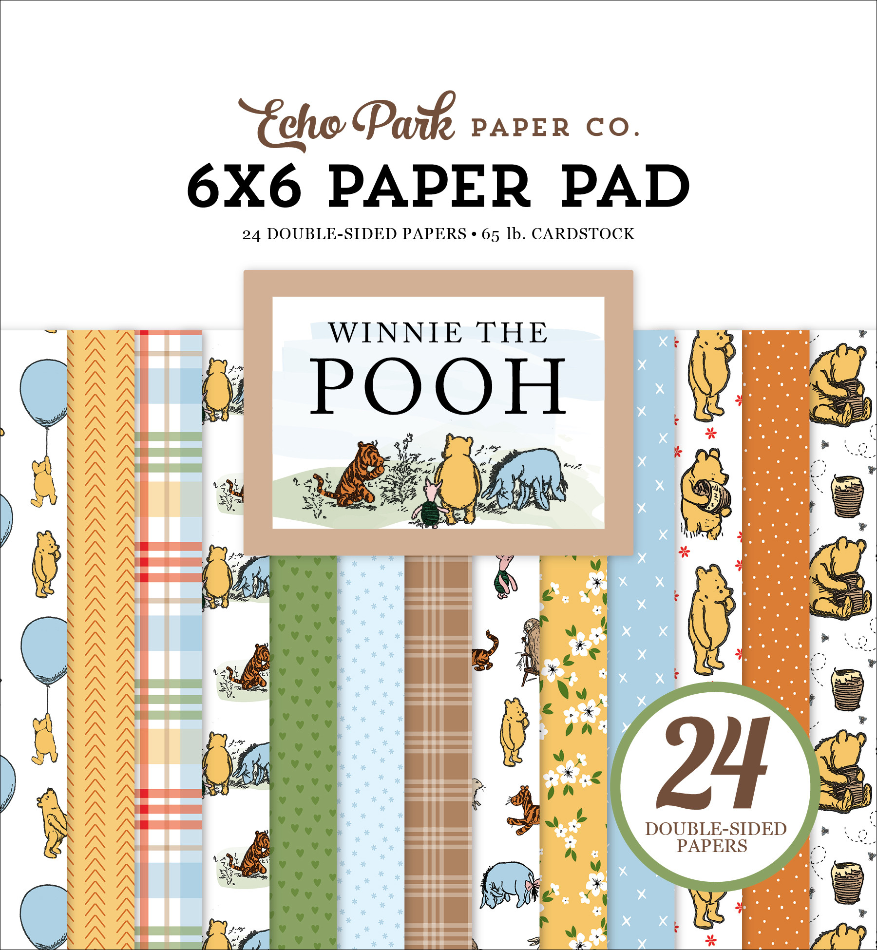 Winnie The Pooh 6x6 Paper Pad - Echo Park Paper Co