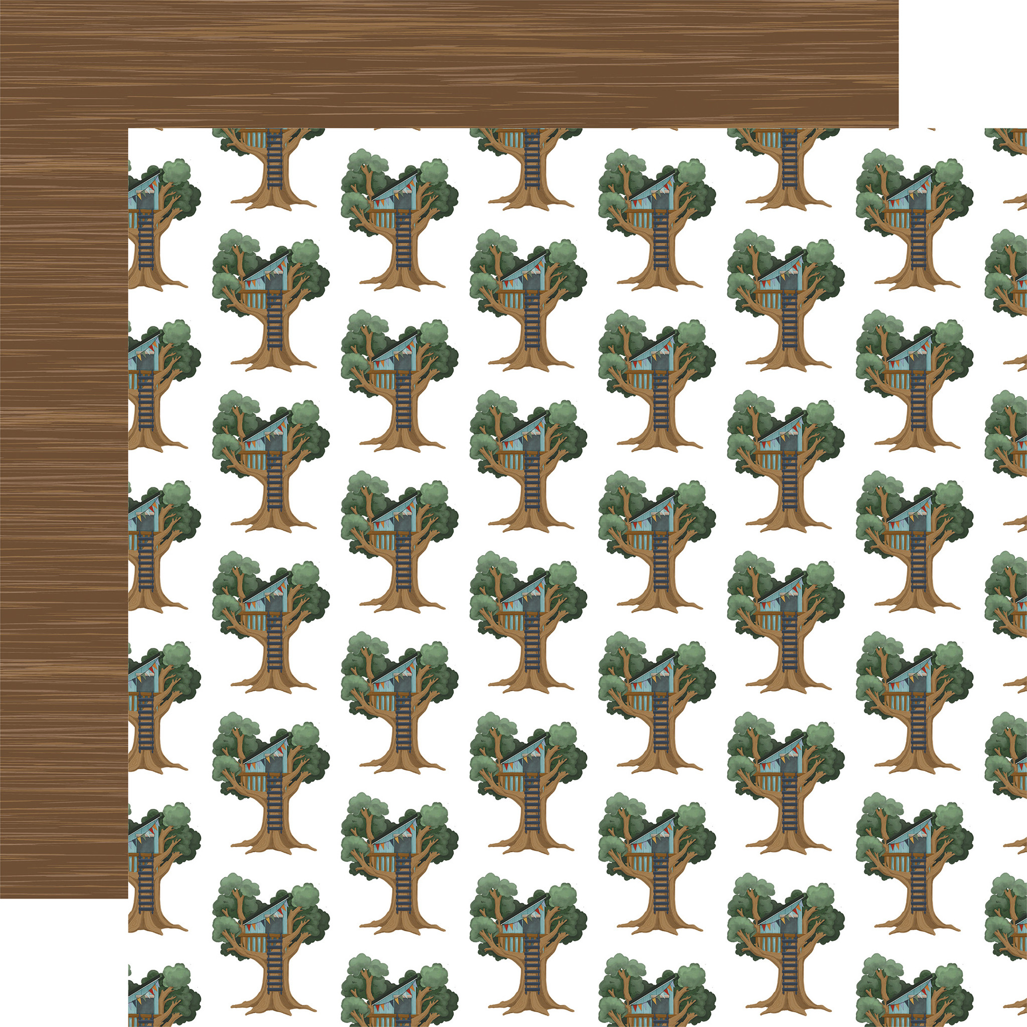 That's My Boy: Tree House 12x12 Patterned Paper - Echo Park Paper Co