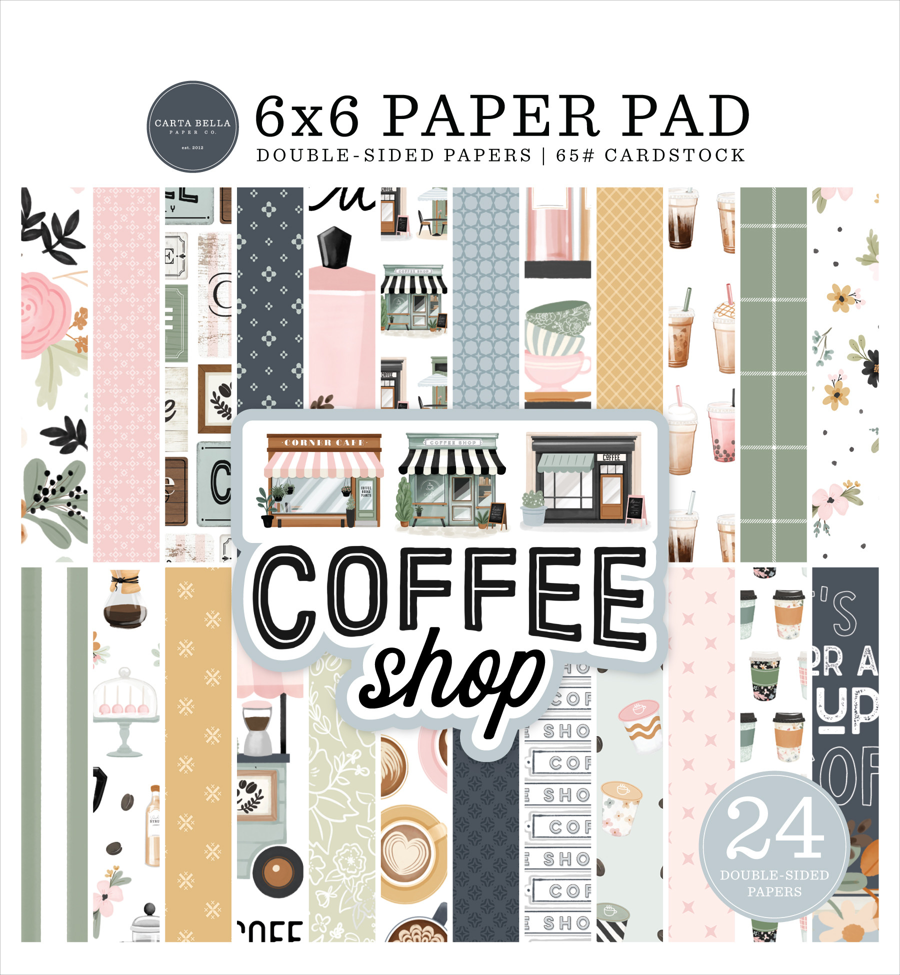 Craft Consortium Blocco Carta Double-Sided 15x15 Cm – 40 Fogli 200g, Tema It's Snow Time 2 - 5
