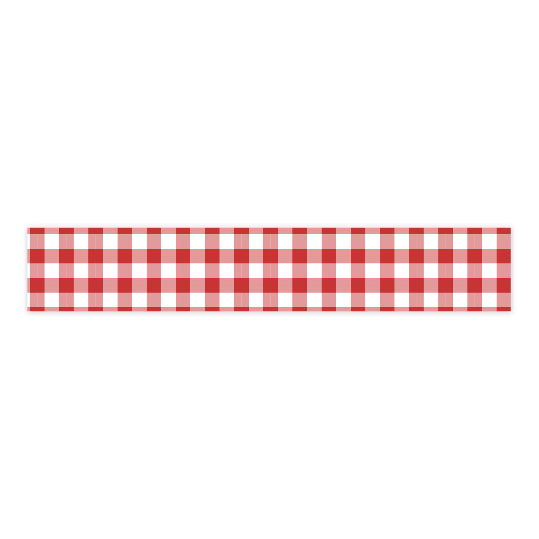 RED HOUSE デモテープ　swankys GISM Mom's Kitchen: Red Dashed Gingham Washi Tape - Echo Park Paper Co