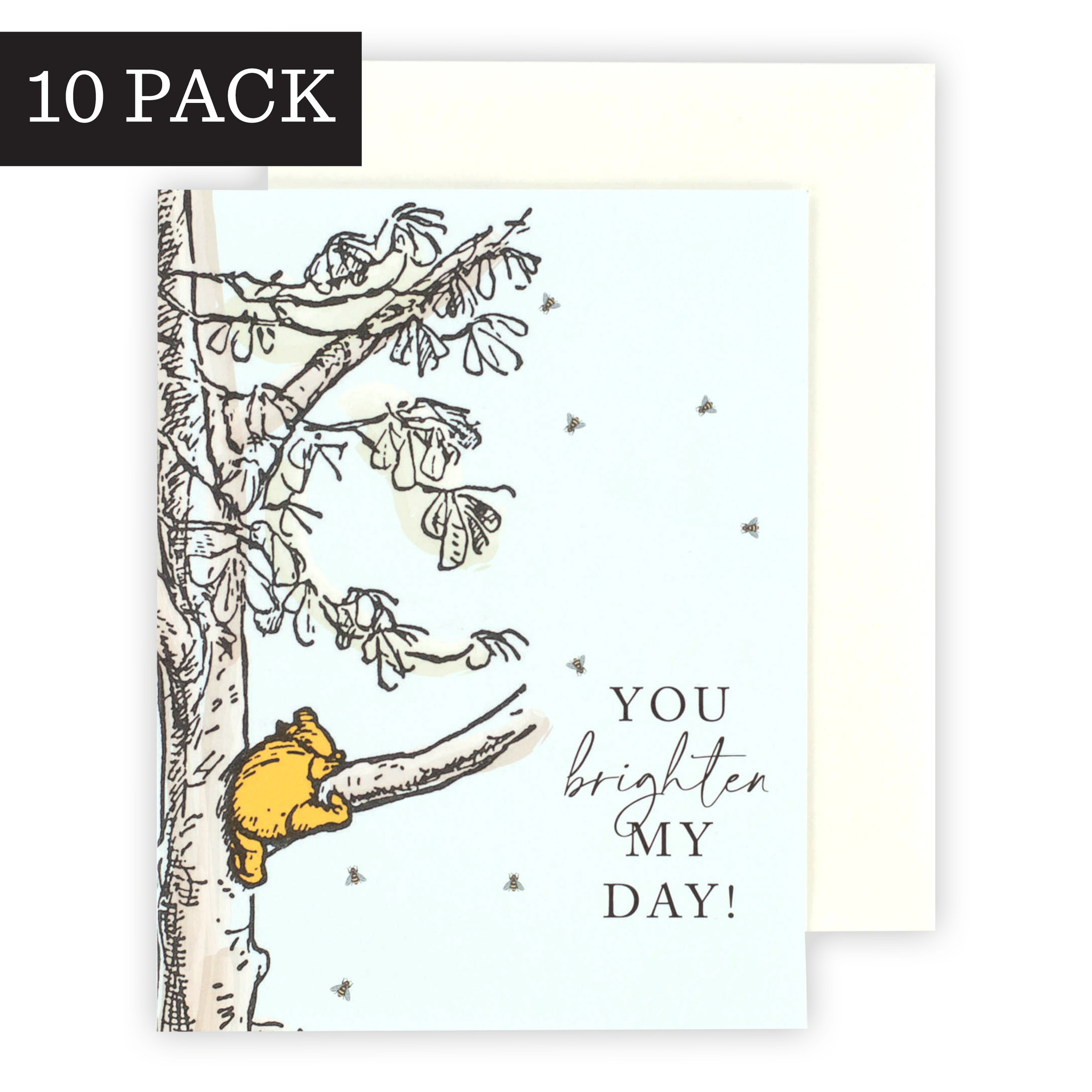 You Brighten My Day Winnie Greeting Card - 8 Pack - Echo Park Paper Co