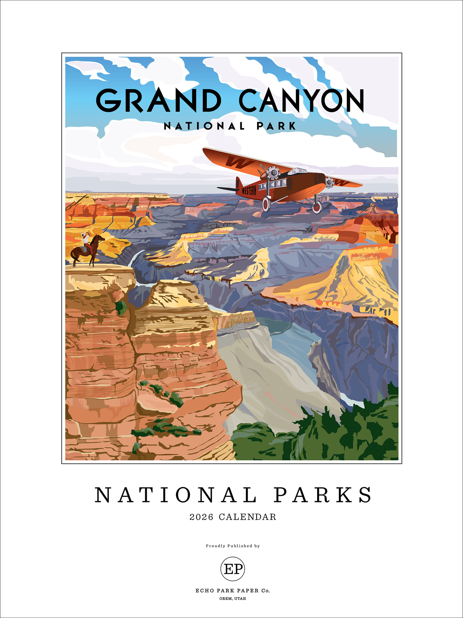 2026 Calendrier, National Parks 2026 Calendriers Muraux Large