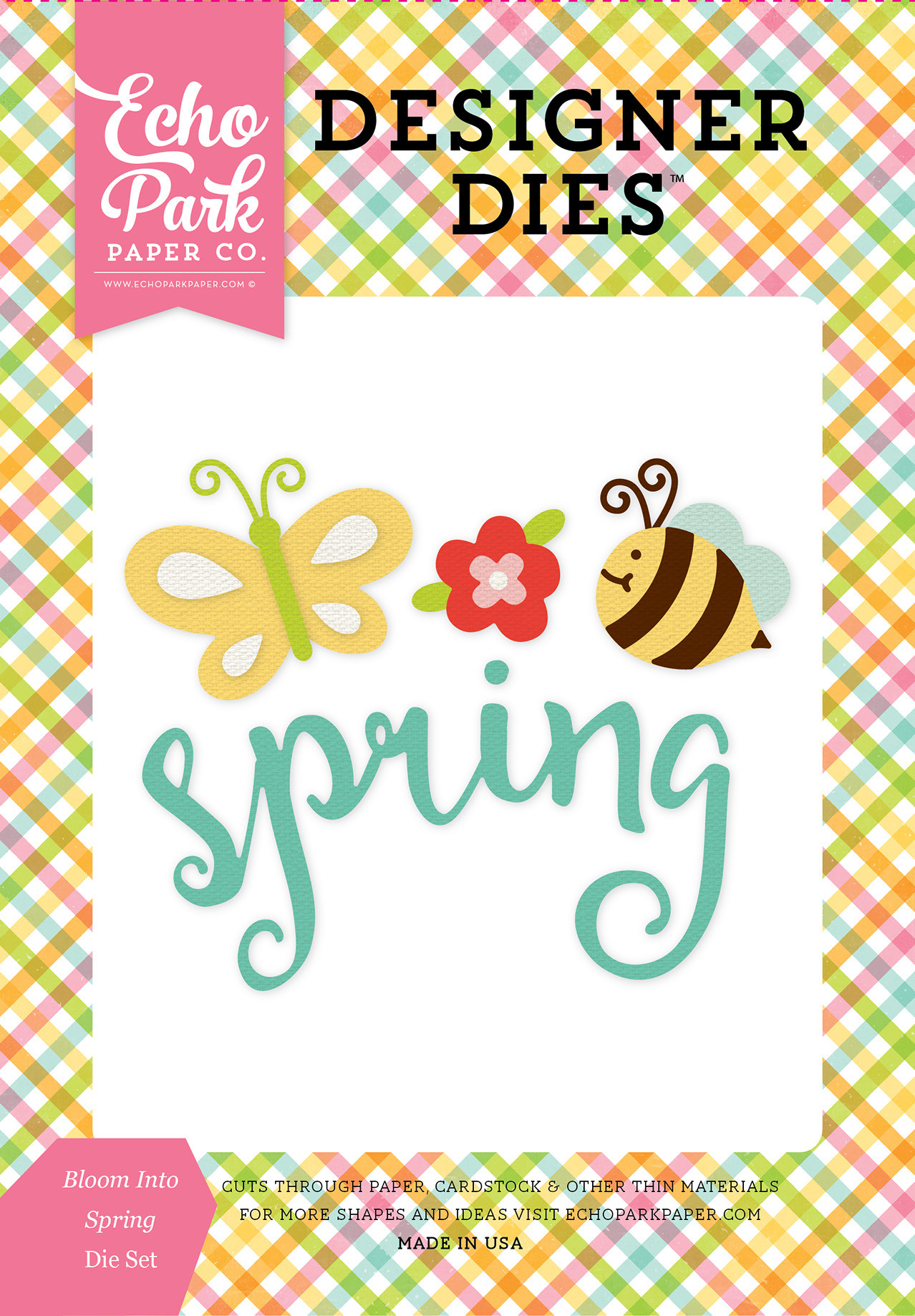 Celebrate Spring: Bloom Into Spring Large Die Set - Echo Park Paper Co
