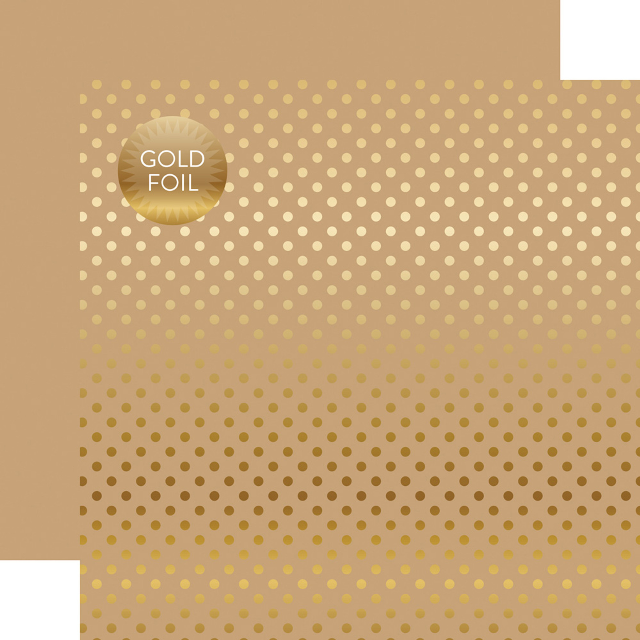 Gold Foil Tan 12x12 Patterned Paper