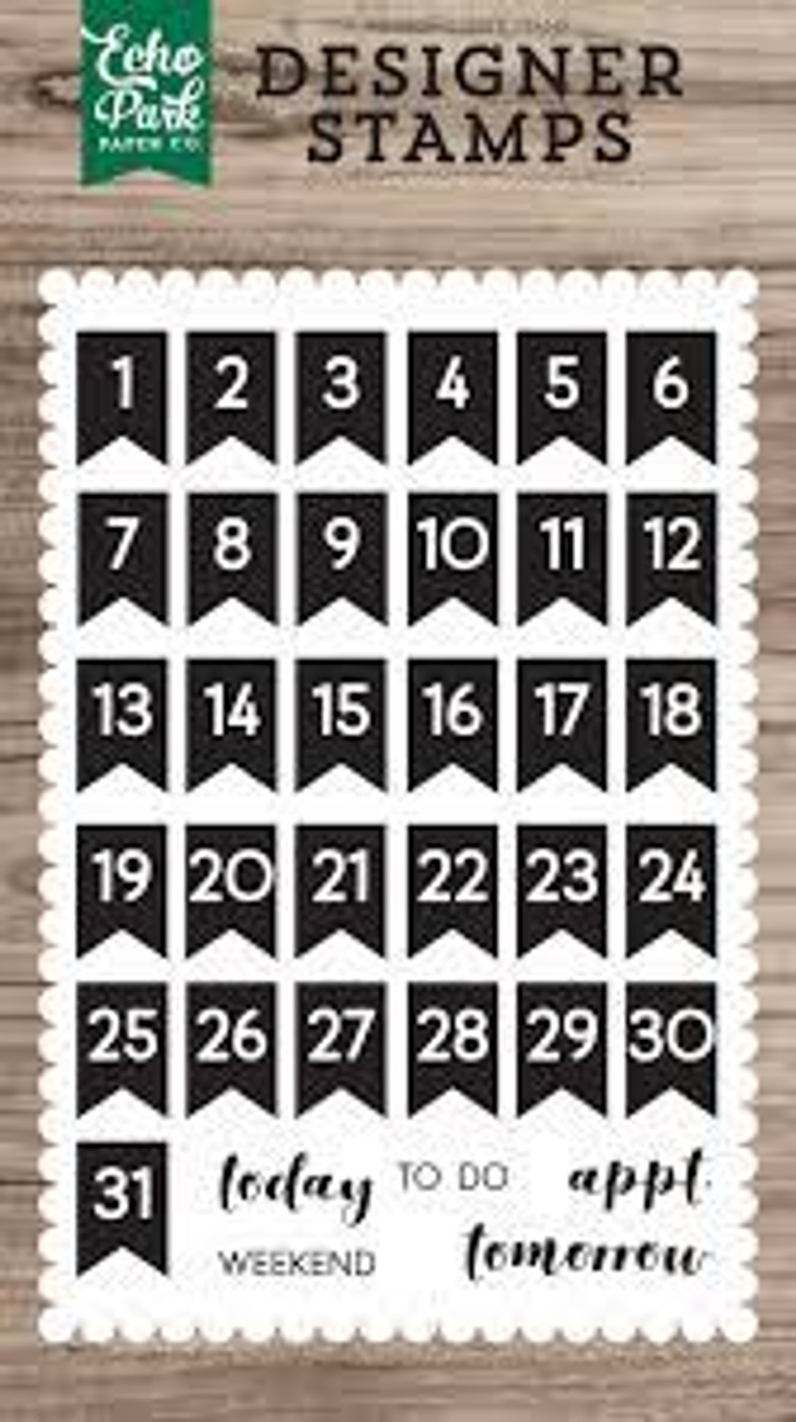 Calendar Days Stamp Set