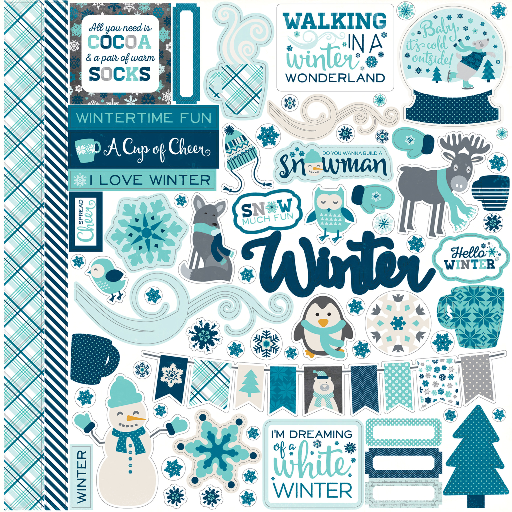 Hello Winter Sticker Sheet